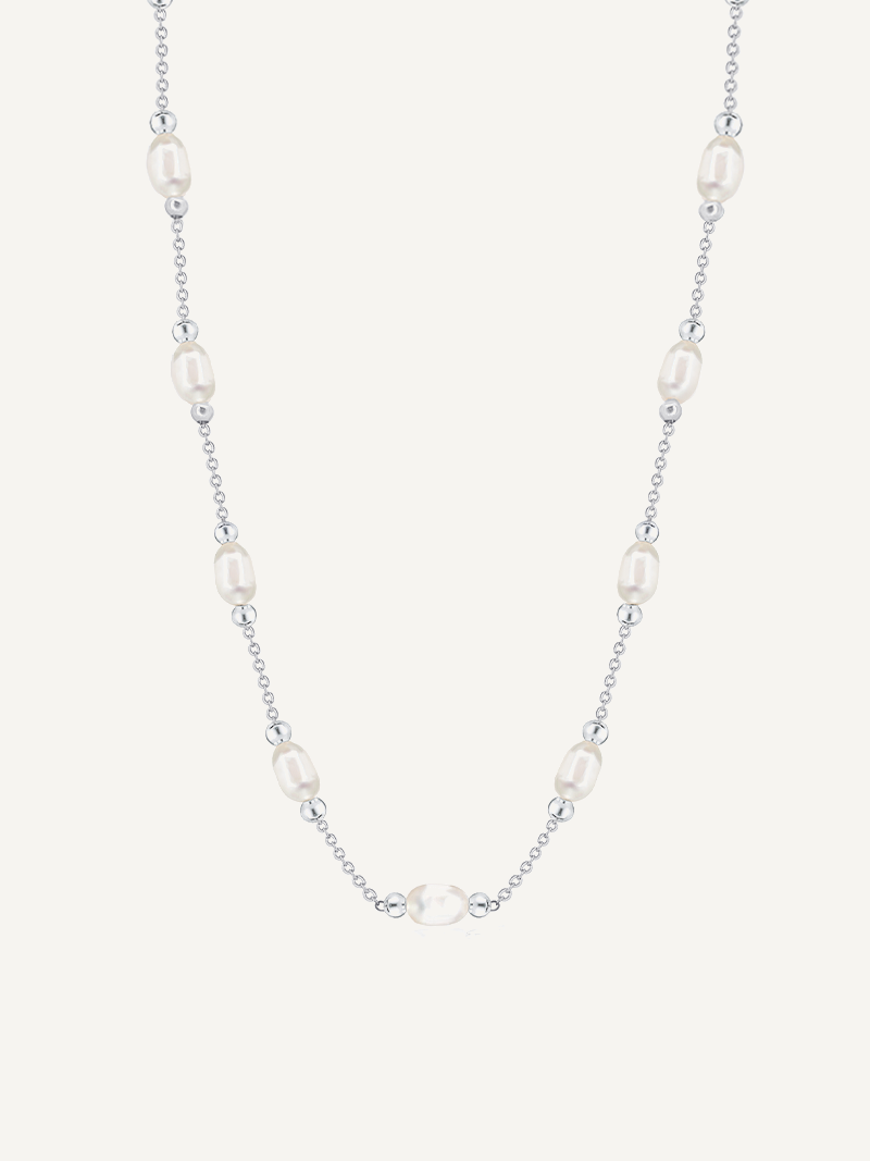 unique handmade real pearl necklace