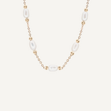 unique handmade real pearl necklace