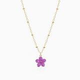 Cherry Blossom Charm Pendant Necklace