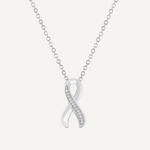 Diamond Ribbon Awareness Necklace