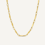 Dapped Bar Chain Layering Necklace