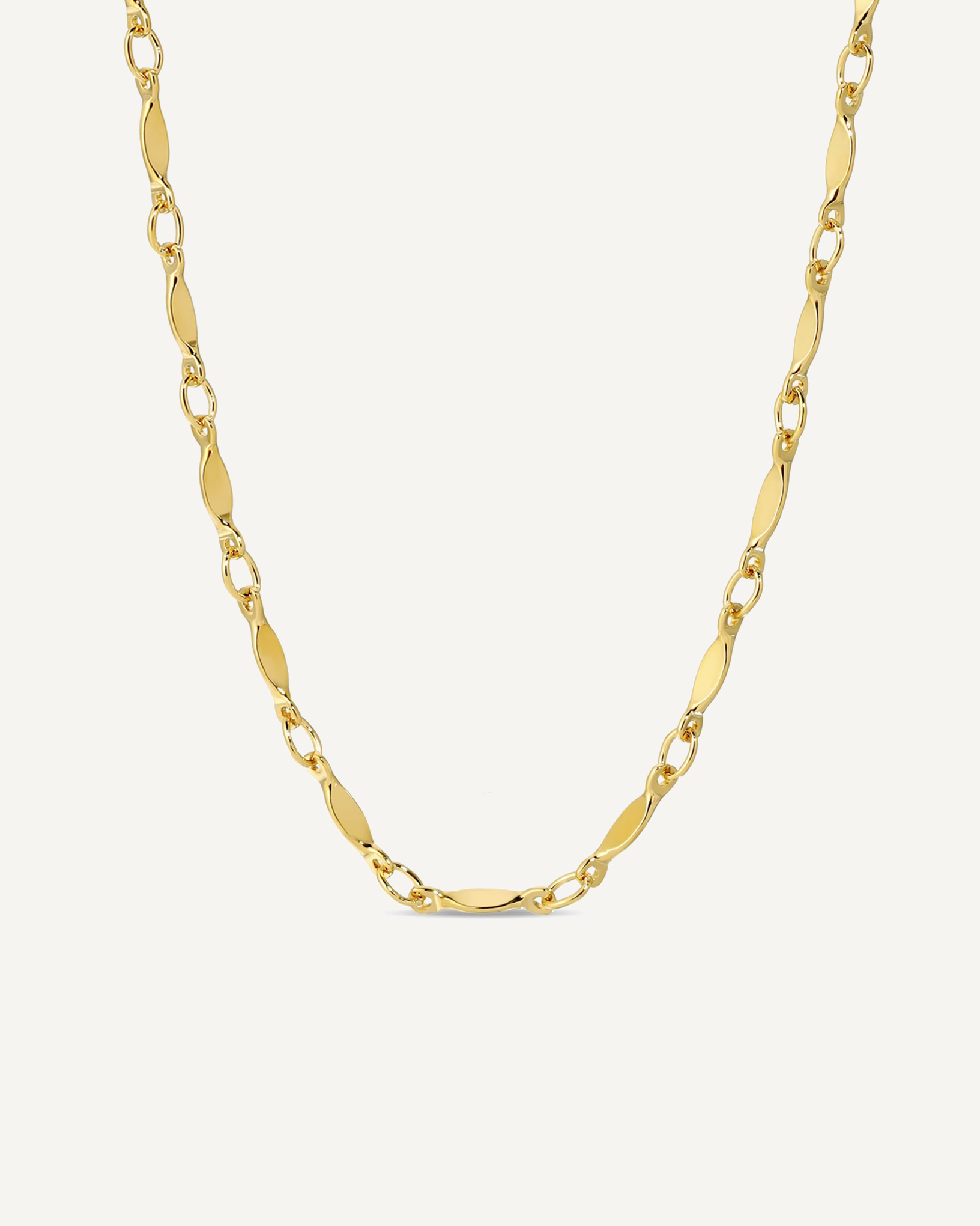 Dapped Bar Chain Layering Necklace