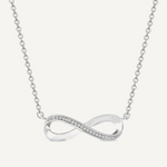 Infinity Necklace with Diamonds