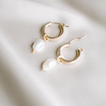 real freshwater pearl charms for hoop earrings