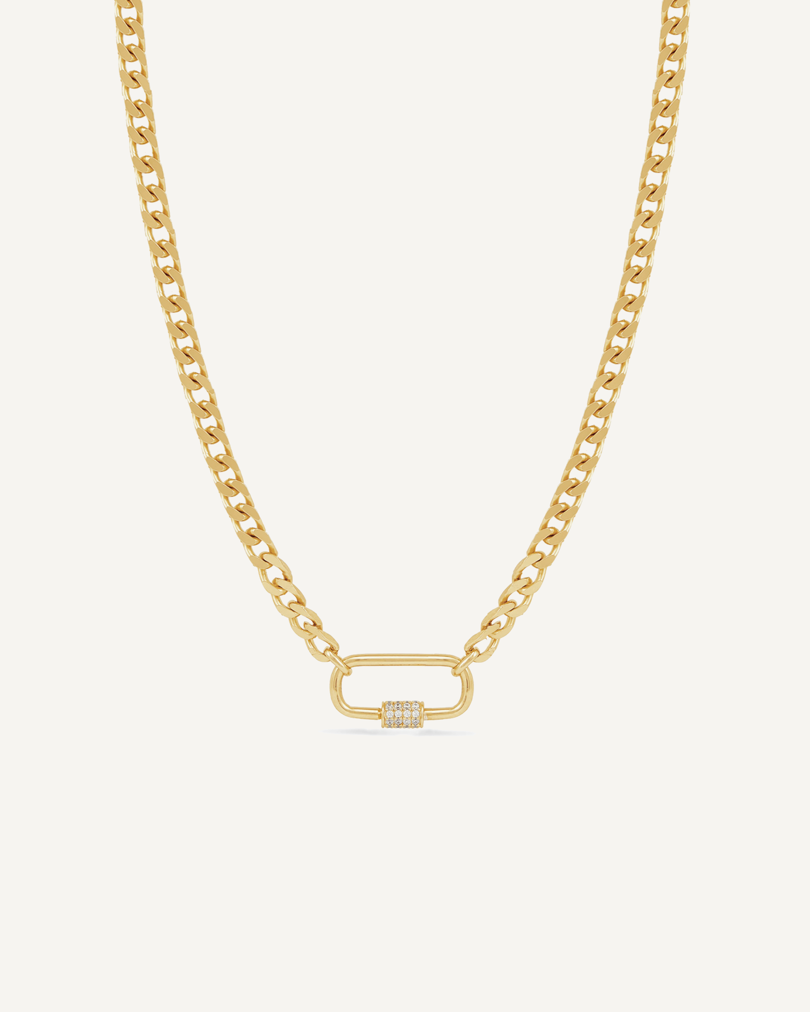 Sapphira Carabiner Pendant Necklace