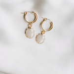 Cute seashell charms for hoop earrings