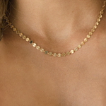 Gold Circle chain necklace