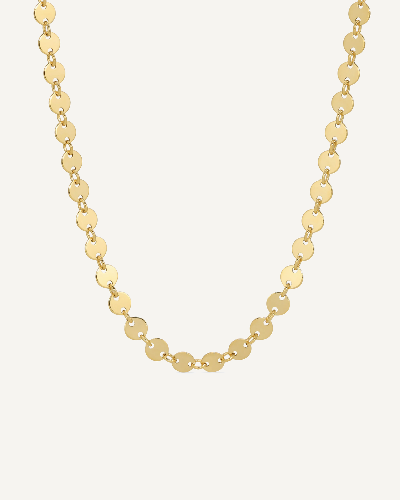 Gold Circle chain necklace