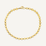 Gold Circle chain necklace