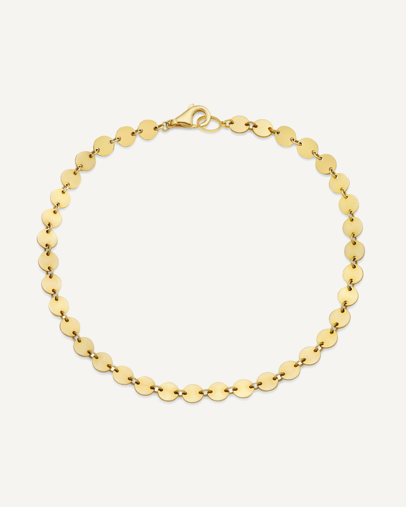 Gold Circle chain necklace