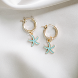 Starfish Charm Earrings