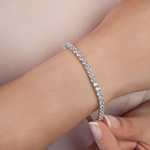 waterproof sterling silver tennis bracelet