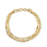 Terra CZ Set Chain Bracelet