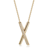 Eternal X Diamond Pendant Necklace