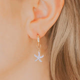 Starfish Charm Earrings