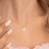 Starfish Pendant Charm Necklace